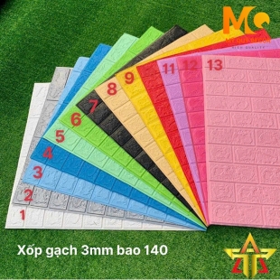 Xốp Dán Tường Nhiều Màu